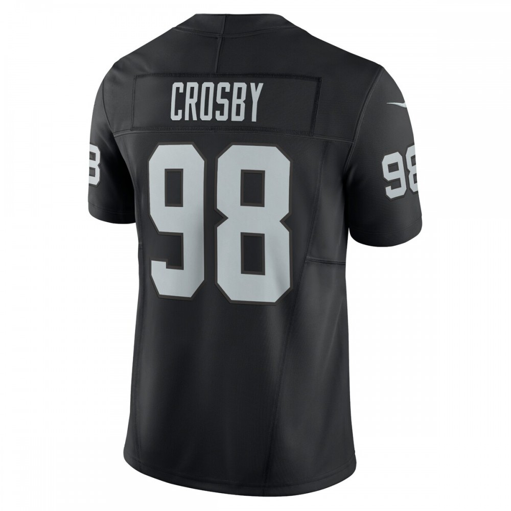Maxx Crosby Las Vegas Raiders Nike Vapor F.U.S.E. Limited Jersey - Black-GridironStore